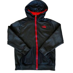 The North Face Surgent Hoodie Boys M 10/12 Black Red